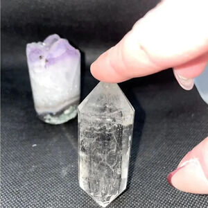 CLEAR QUARTZ 3” DOUBLE TERMINATED CRYSTAL POINT GEMSTONE